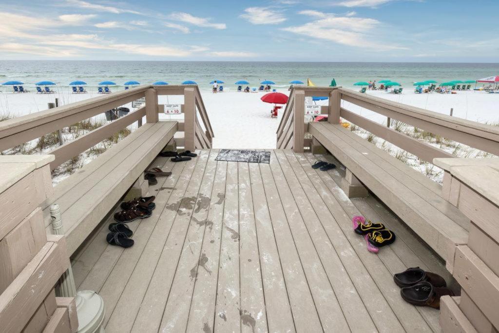 Nautilus 1201 - Gulf Front 2 Bedroom Huge Wrap Around Balcony 2Nd Floor! ฟอร์ตวัลตันบีช ภายนอก รูปภาพ