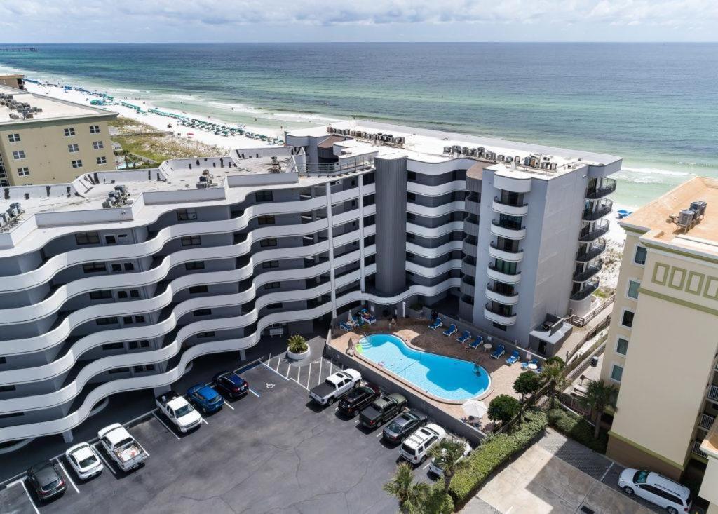 Nautilus 1201 - Gulf Front 2 Bedroom Huge Wrap Around Balcony 2Nd Floor! ฟอร์ตวัลตันบีช ภายนอก รูปภาพ